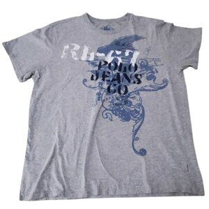 Polo Jeans Co. Ralph Lauren TShirt Gray Sz L